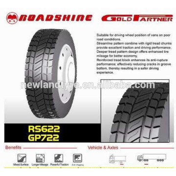 Бренд Roadshine 12R22.511R24.5 295/75R2213R22.5 295/80R22.5 Фабрика Купер автошины автошин tbr радиальных стальных автошин для грузовиков